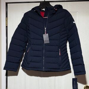 Tommy Hilfiger Women's Dark Blue Puffer Jacket NWT